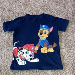 Paw patrol 5T boys shirt navy